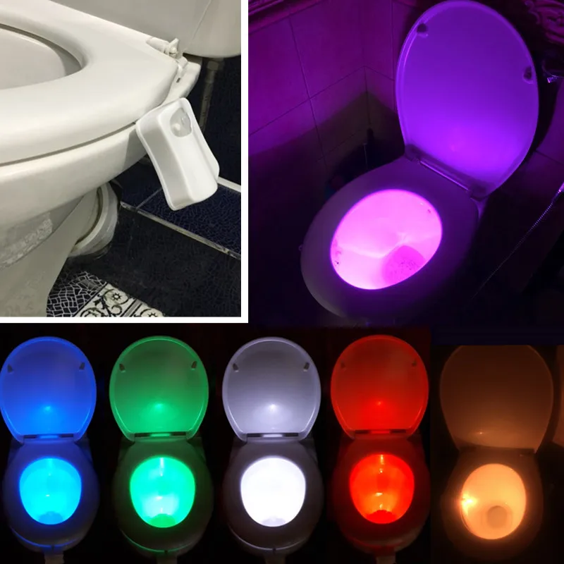 Санузел ванная комната умный туалет Ночник LED тело движение активированный