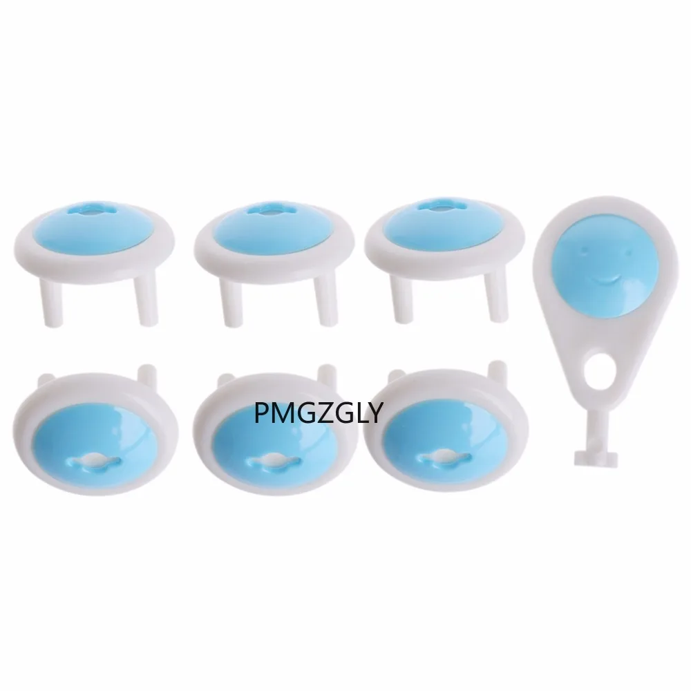 6 PC Set baby safety lock Electrical Safety Protection from children closet toos sockets electric protection safety outlet cover