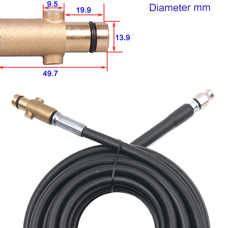 USEU 10 м 15 м 20 М шланг высокого давления для Промывки Канализационных чистящее средство для слива Удлинительный шланг подходит для Nilfisk STIHLE