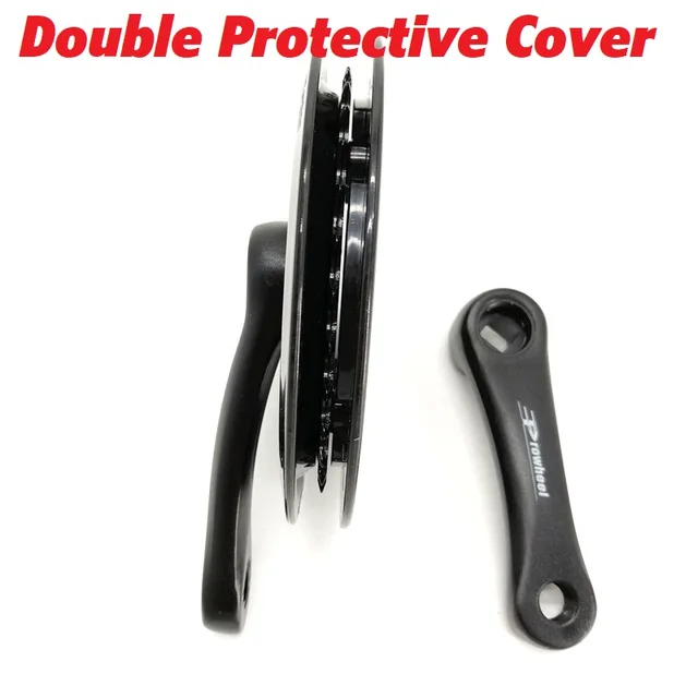 Kids Bikes Single Speed Crankset 102mm Crank 32T Chain Wheel Double Protective Covering Aluminum Alloy Children's Bicycle Part 4