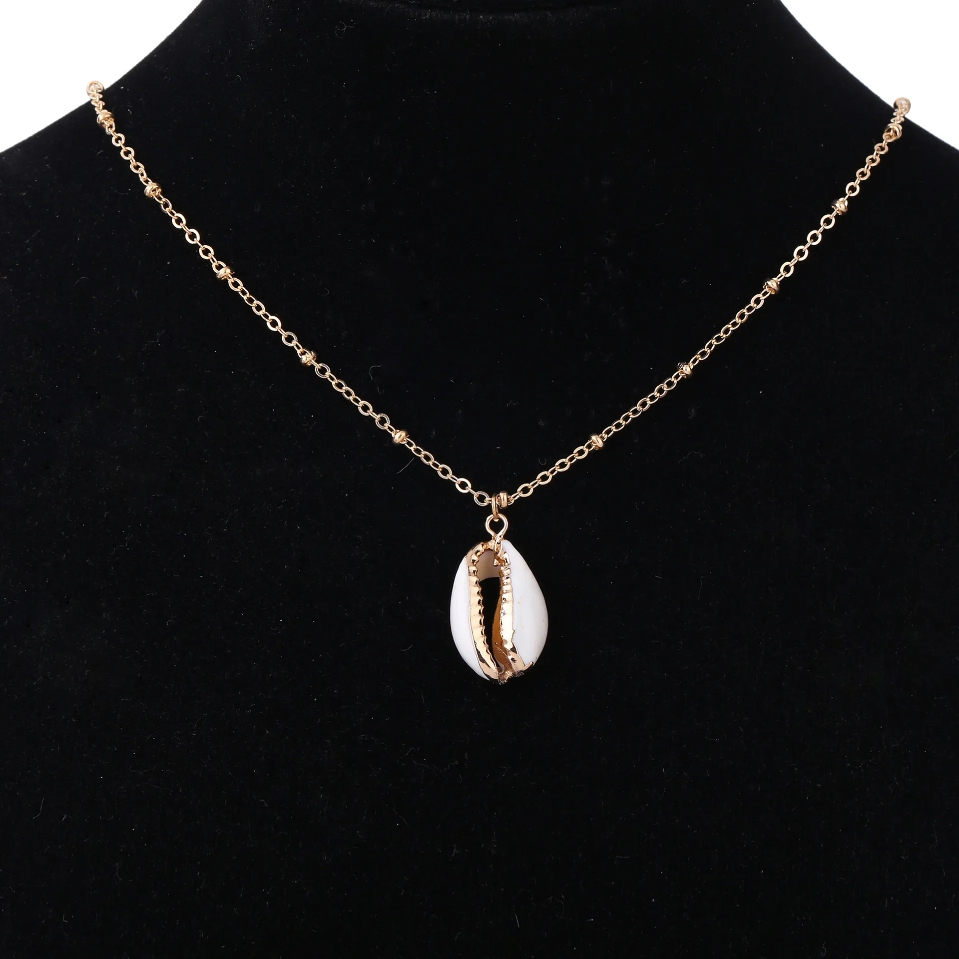 Простое Ожерелье-подвеска из сплава в богемном стиле модное ожерелье бисера