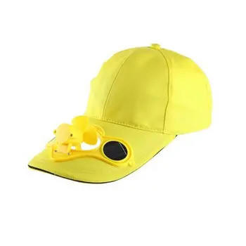 

Solar Powered Rechargeable Battery Saving Fan Hat Summer Sale-Fan Cooling Cap No Switch Breathable Thin Fan Hat
