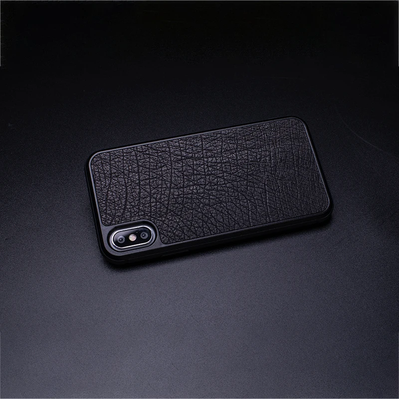 

Baked Ostrich Skin Phone Case For IPhone X XS Max XR Fitted Case For Apple 5 5S SE 6 6S 7 8 Plus Protect Phone Case No Particles