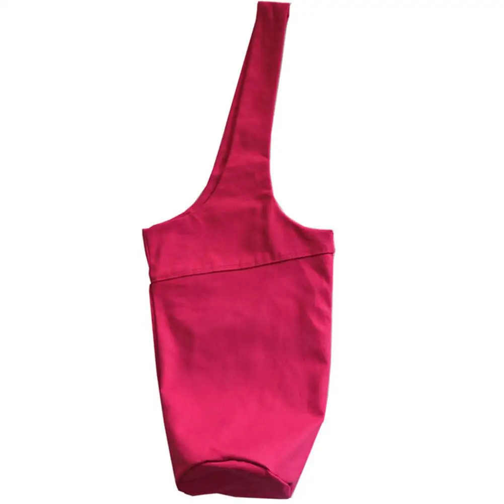 Hot Pink Сумка для йоги, коврик для йоги, сумка для упражнений, коврик, сумка, коврик для пилатеса, рюкзак, спортивный ранец, для фитнеса, танцев, коврик для йоги, Брезентовая сумка, для спорта на открытом воздухе - Цвет: Hot Pink