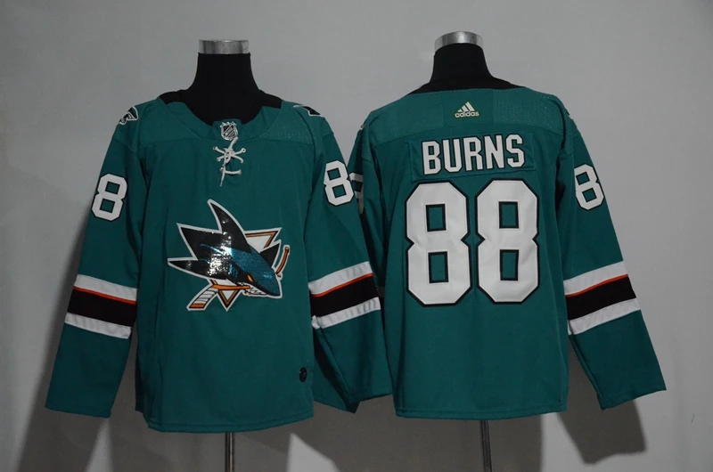 For Men Сан-Жозе Мужские взрослые 88 Brent Burns 19 Joe Thornton Джерси - Цвет: For Men