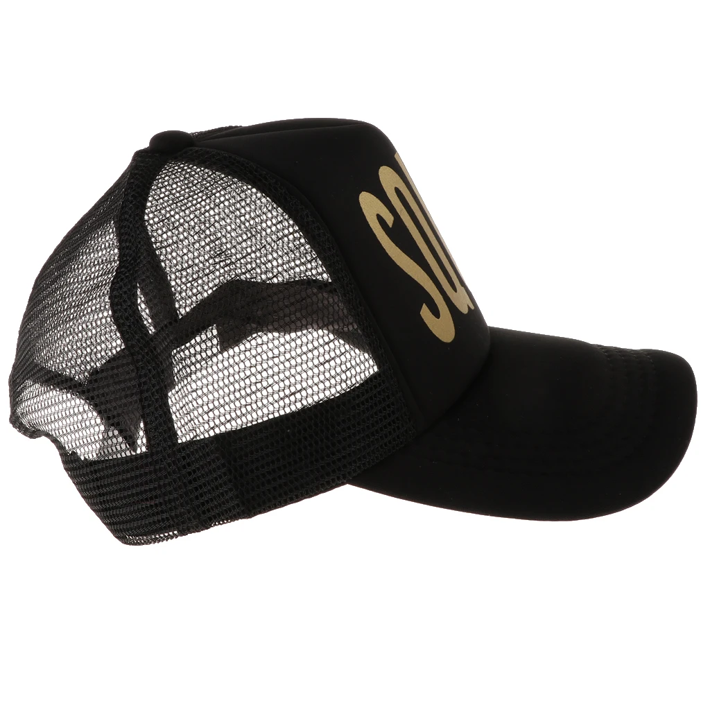 Squad Mesh Hats Hen Party Cap Snapback Hat Bridal Shower Bachelorette Party Favor for Travel Hiking Clamping
