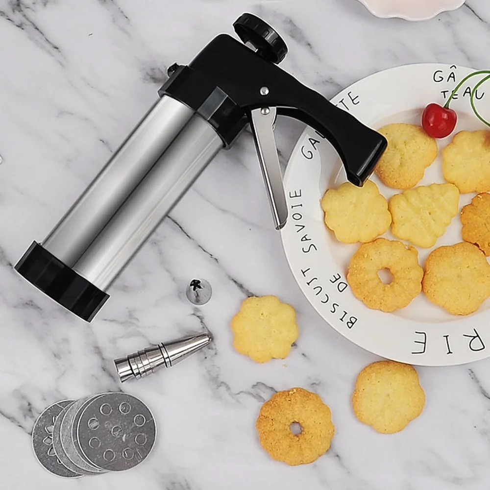 Kyrieval Biscuit Cookie Maker Kit pistola a pressione per biscotti per fai da te biscottiera e decorazione 