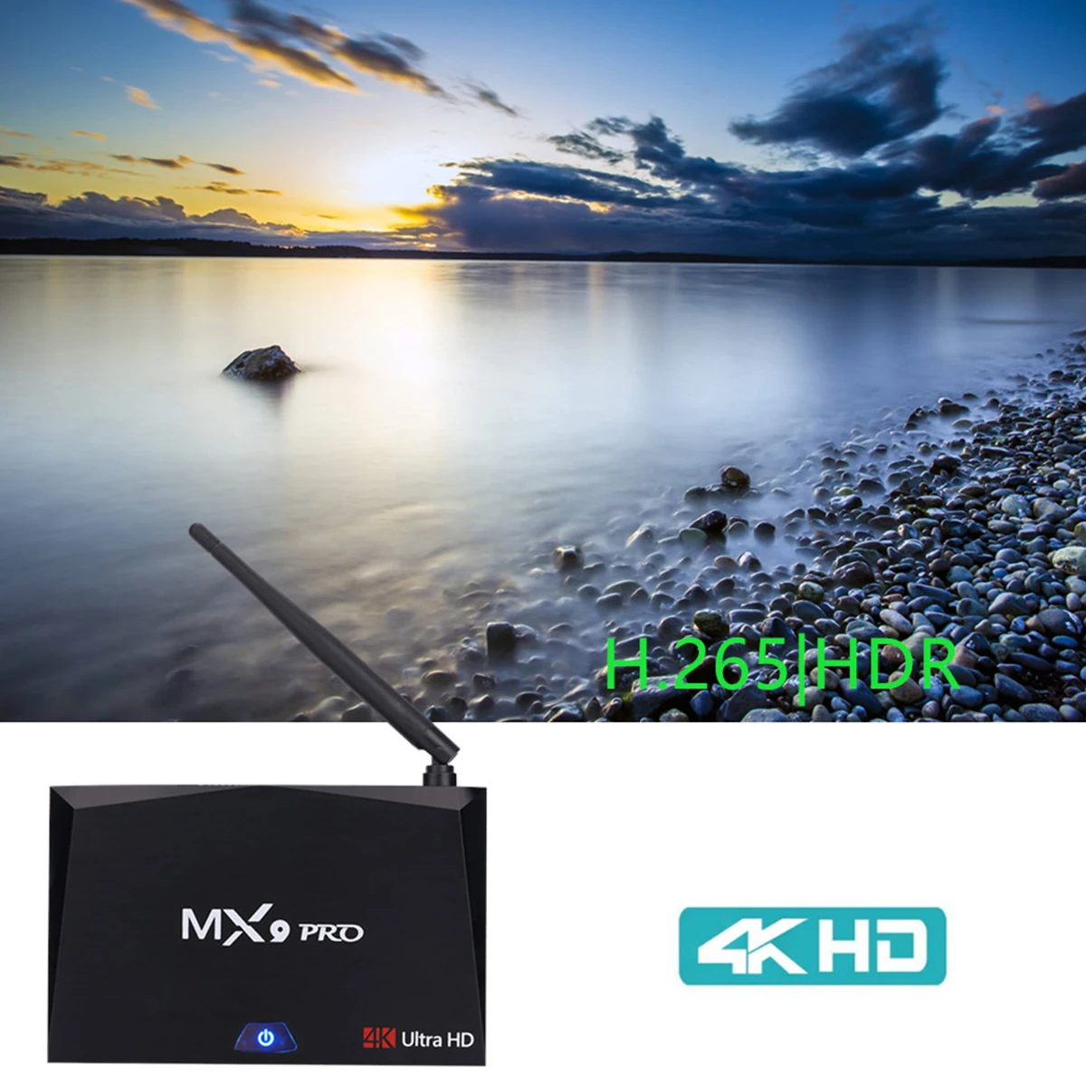 MX9 Pro 4GB 32GB Android 7.1 TV Box RK3328 Quad Core 4K VP9 3D 2.4G 5G WiFi BT4.1 Smart Set top box