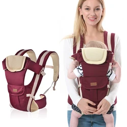 Écharpe kangourou pour bébé, porte bébé ergonomique, en pur coton, avec câlin frontal, à Double épaule, sans effort 
