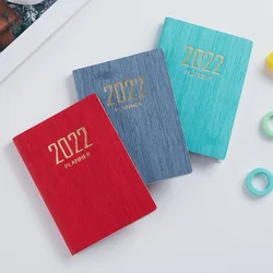 Carnet de planification Agenda quotidien A7 2022 jours, planificateur mensuel en anglais, planificateur hebdomadaire, carnet d'objectifs, 365 