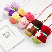 Зимние вязаные перчатки для детей от 0 до 3 лет, варежки для новорожденных мальчиков и девочек, теплые веревочные рукавицы, перчатки для детей