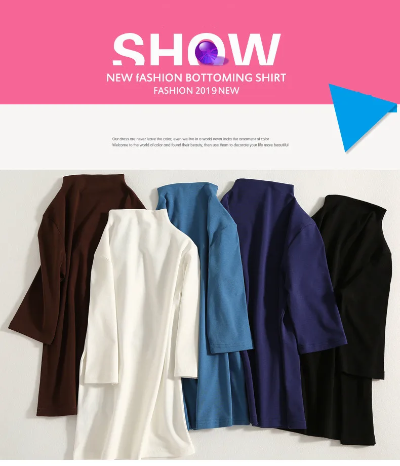 MRMT 2023 Marke Neue frauen T-sh Nahen Ärmeln Körper Abnehmen Frauen T-sh für Frau Semi-Hohen kragen Dünne Tops T280_voghion.com