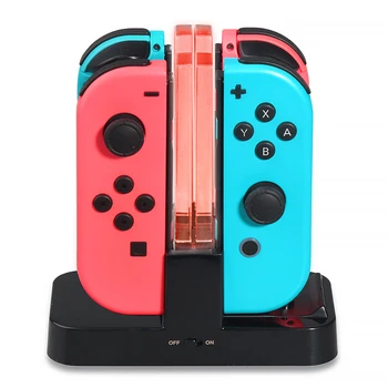 

Game Controller Charger Switch Charging Base Controller, Charging Station With 4 Charging Stations + LED Indication