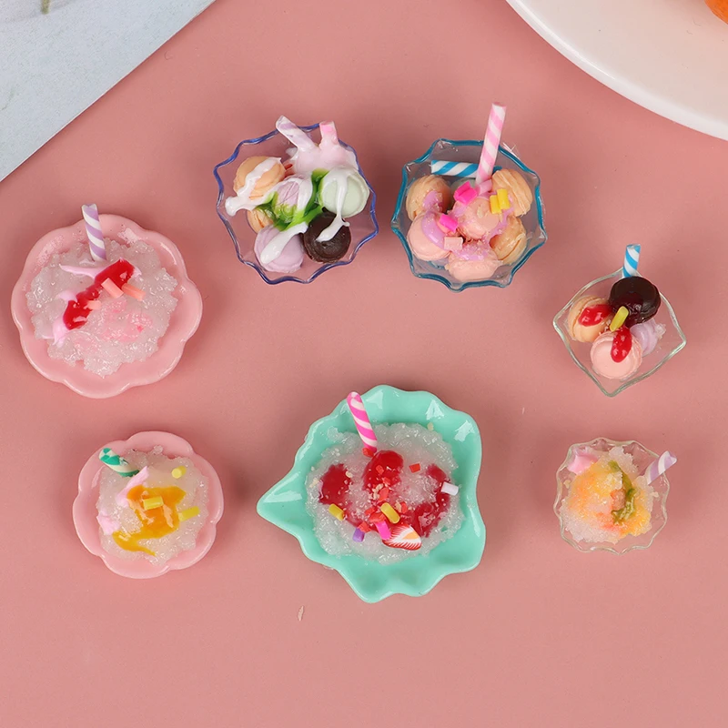 1/12 миниатюрный кукольный домик смузи макарон модель десерт для BJD Blyth кукольная