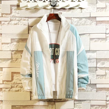 

New 2020 Casual Men's Thin Jackets Outerwear Brand Male Clothes Plus Size S-4XL