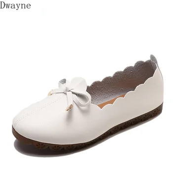 

Ladies Flat Pea Shoes Simple Fashion Casual Women Shoes Comfort Round Toe Soft Bottom Grandma Shoes Spring/Autumn Single Shoes