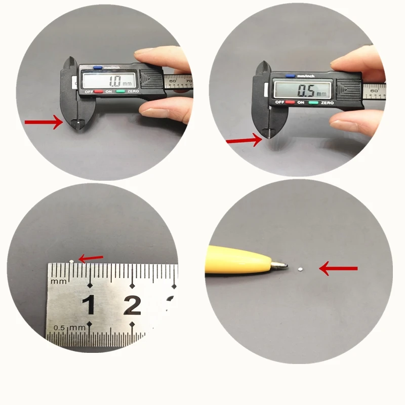 500 pçs mini ímãs magnéticos minúsculos 1x0.5mm