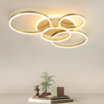 

Circular creative LED Ceiling light Simple modern 36W 72W Bedroom Study Foyer Northern European Luxurious ceiling lamp Living