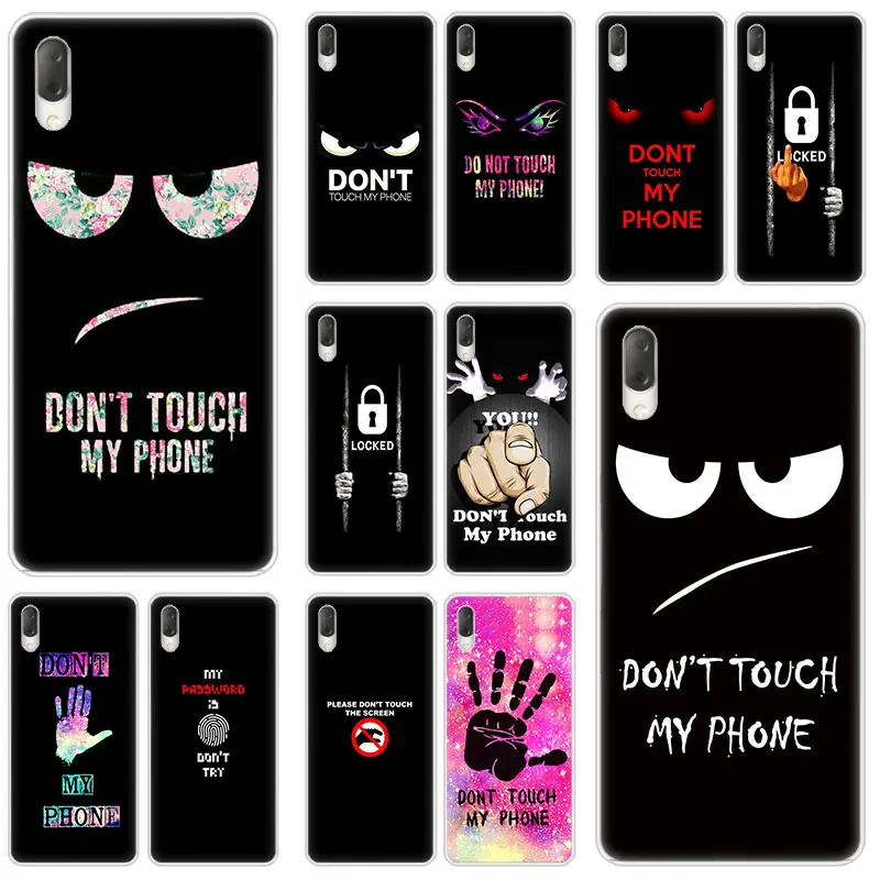 И надписью Don't touch my чехол для телефона Sony Xperia L1 L2 L3 X XA XA1 XA2 XA3 ультра 10 плюс E5 XZ XZ1 XZ2