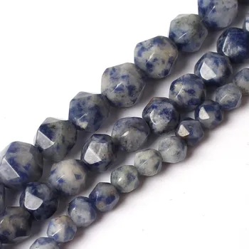 

Faceted Natural New Blue Sodalite Beads Loose Spacer Stone Beads for Jewelry Making DIY Charm Bracelet Necklace 6/8/10mm 15inch