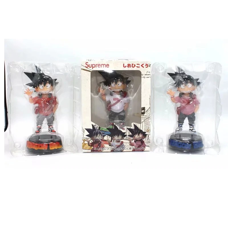 3pcs/set Amine Doll Dragon Ball Z Son Goku PVC Action Figure Collectible Model Baby Christmas Gift - Цвет: with box