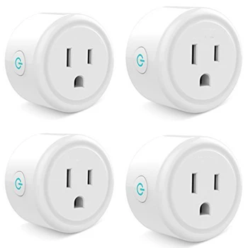

GYTB Us Standard Smart Socket Mobile App Control Support Alexa Google Home Voice Control(Us Plug)