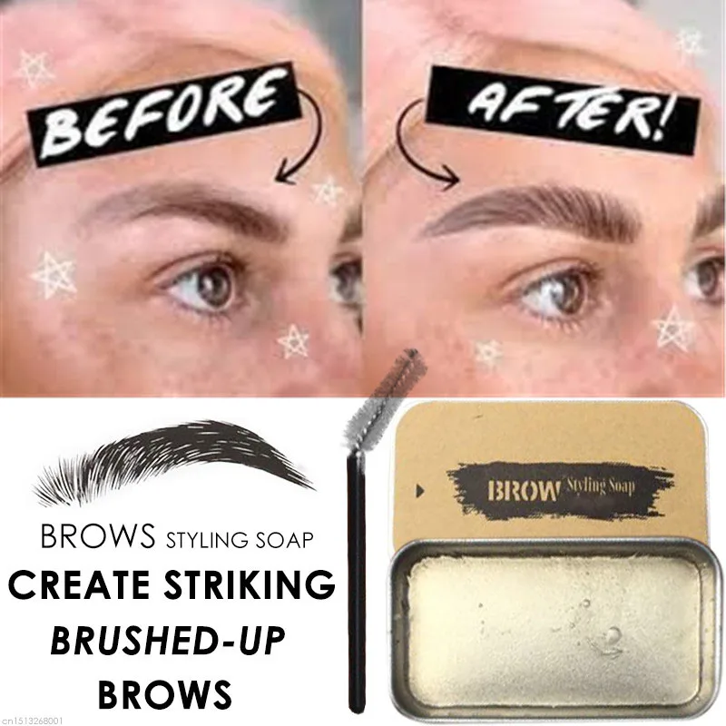 3D Feathery Brows Makeup Balm Styling Brows Soap Kit Lasting Eyebrow Setting Gel Waterproof Eyebrow Tint Pomade Cosmetics