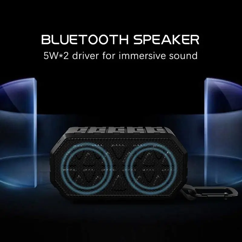 Открытый Ipx6 Водонепроницаемый Беспроводной V4.2 Bluetooth динамик пылезащитный громкий динамик глубокий бас сабвуфер динамик противоударный Велоспорт Spe