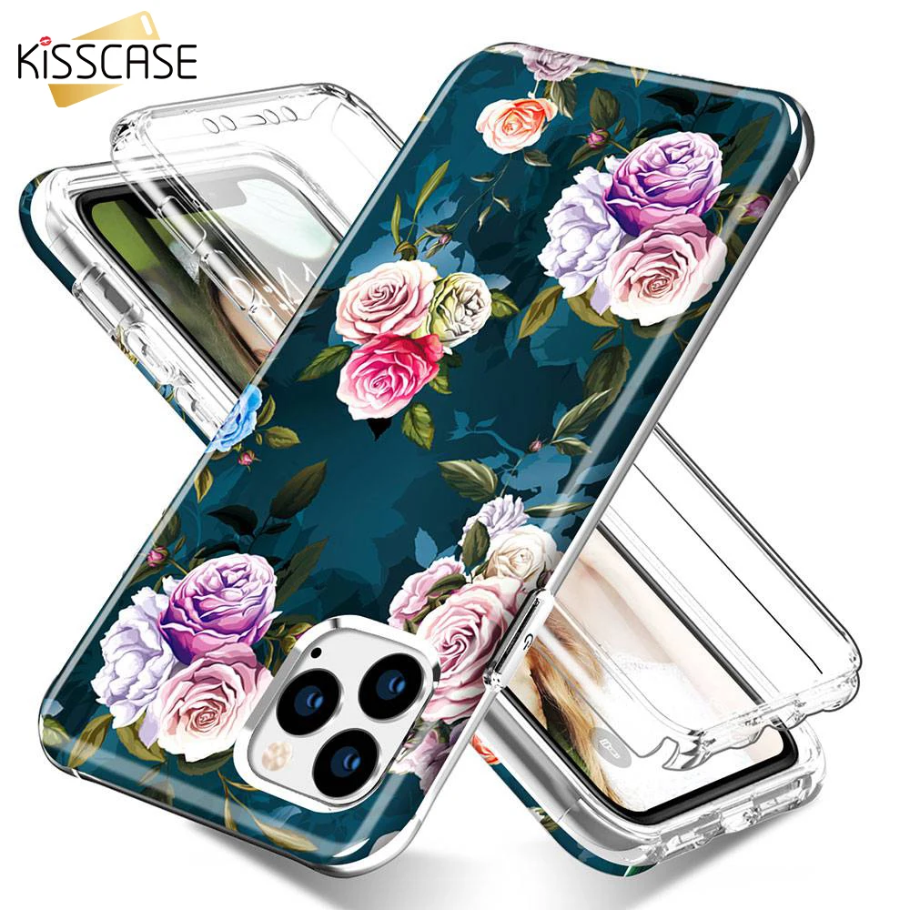 KISS чехол 360 Защитный для телефона iPhone 7 Чехол XR XS MAX 8 6 6S Plus s 11 PRO Capinhas Coques |
