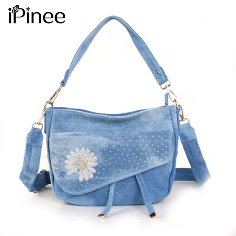 

iPinee Denim Luxury Handbags Women Bags Designer Ladies Shoulder Crossbody Hand Bags for Women 2021 Sac A Main