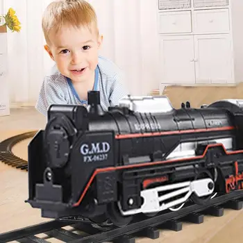 

ABS Steam Train Toys Simulation Track Classical Train Model Toys for Baby Boys Not Remote Control