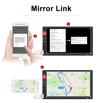 

Car Family 2 Din Car Radio 7" HD MP5 Player Touch Screen Digital Display Bluetooth Multimedia USB Autoradio Car Backup Monitor
