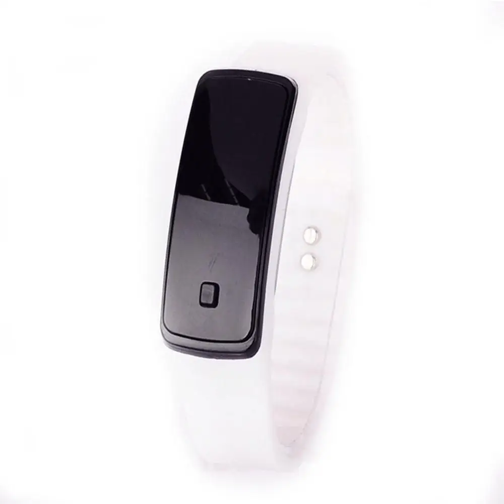 Высокая мода спортивный светодиодный для женщин часы яркого цвета силиконовой резины сенсорный экран цифровые часы водонепроницаемый браслет наручные часы DSM - Цвет: Бронза