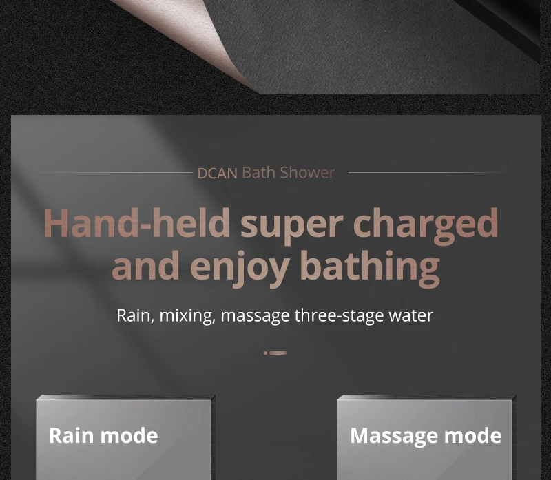 Black Button Shower Set Thermostatic Shower Set In-Wall Brass Touch 6 x 10 inch Faucet Shower System (20)