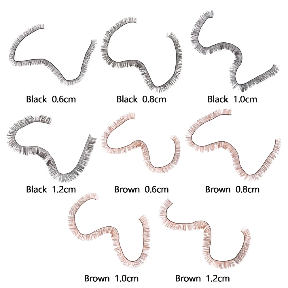 Plush Doll Eyelashes Black Brown for DIY Decor Doll Eye