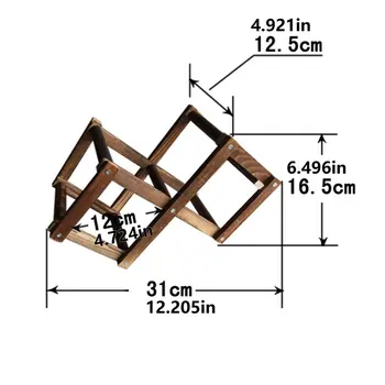 

Quality Wooden Wine Bottle Holders Creative Practical Collapsible Living Room Decorative Cabinet Red Wine Display Storage Racks