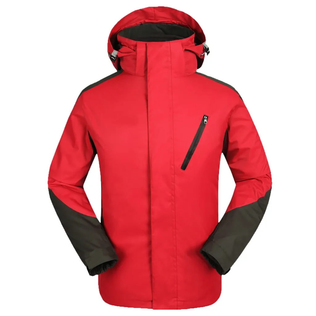KLV брендовая мужская Высококачественная зимняя Лыжная куртка теплые спортивные куртки с капюшоном для мужчин профессиональная Верхняя одежда# A708