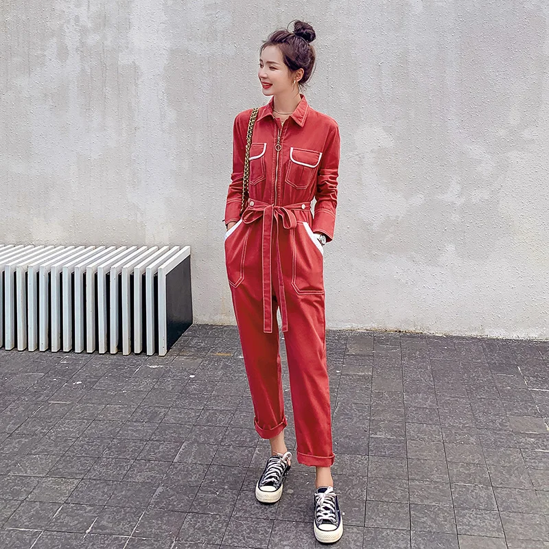 Autumn Jumpsuits Women Long Sleeve 