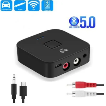 

Bluetooth 5.0 Wifi Receiver 3.5mm+2RCA APTX Wireless Bluetooth Audio Adapter Receiver for NFC Speaker AUX Audio Car Wifi
