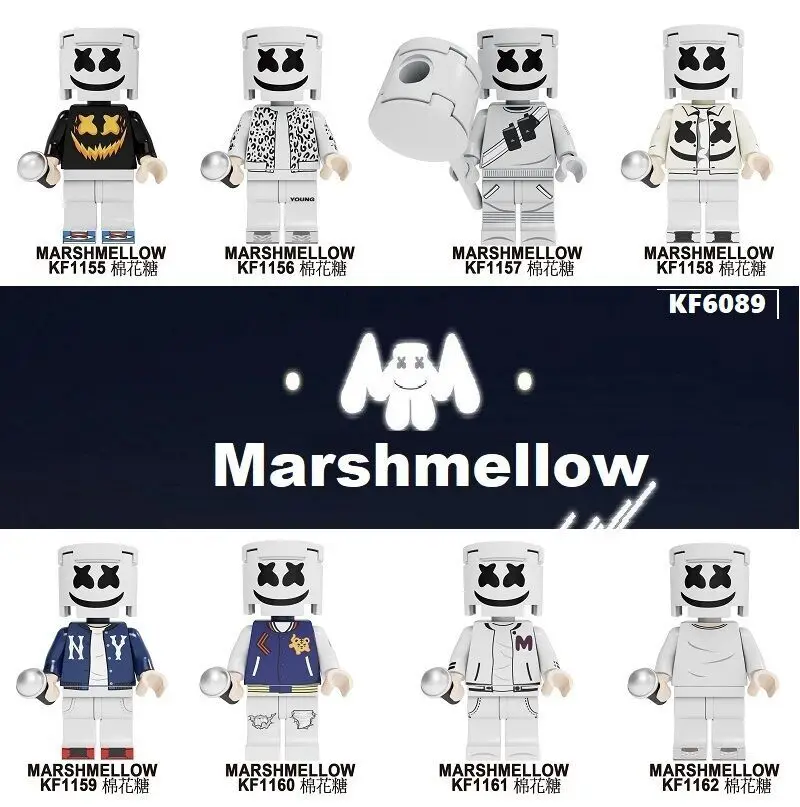 KF6089 Одиночная Знаменитая певица setries модель Marshmellow танцор кирпичи фигурки строительные блоки экшн обучающие игрушки для детей