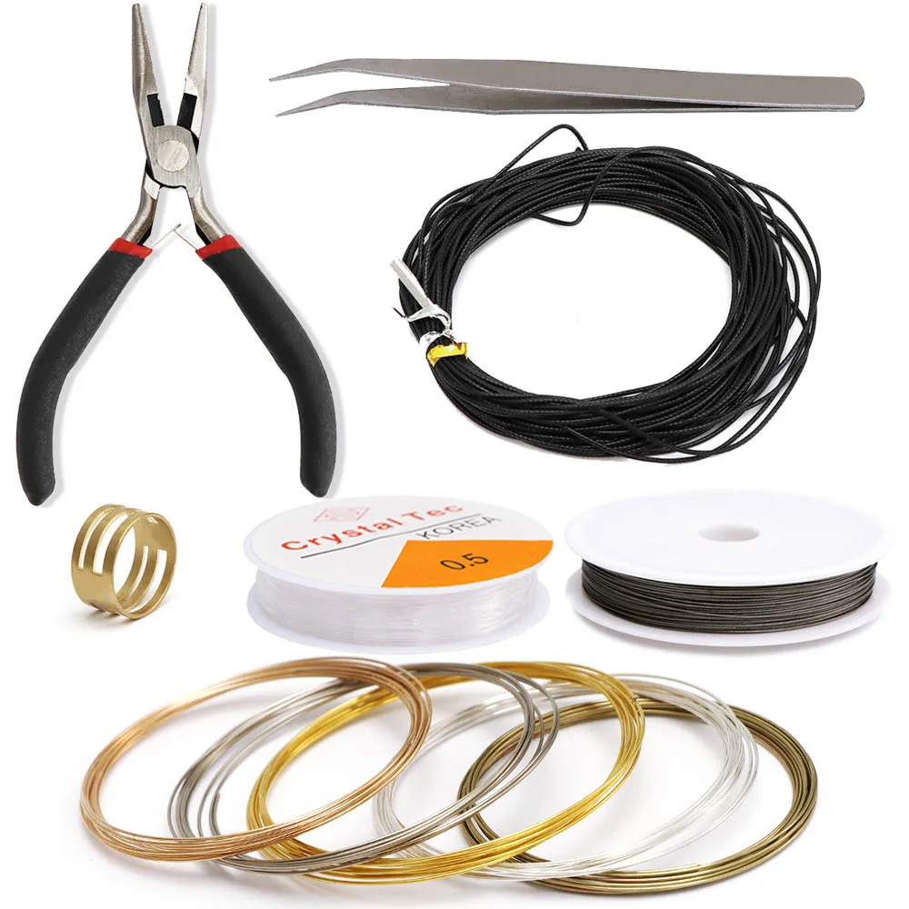 Alloy Accessories Kits Jewelry Findings Earrings Accessories Tools Open Jump Rings Earring Hook Jewelry Making Supplies Kit