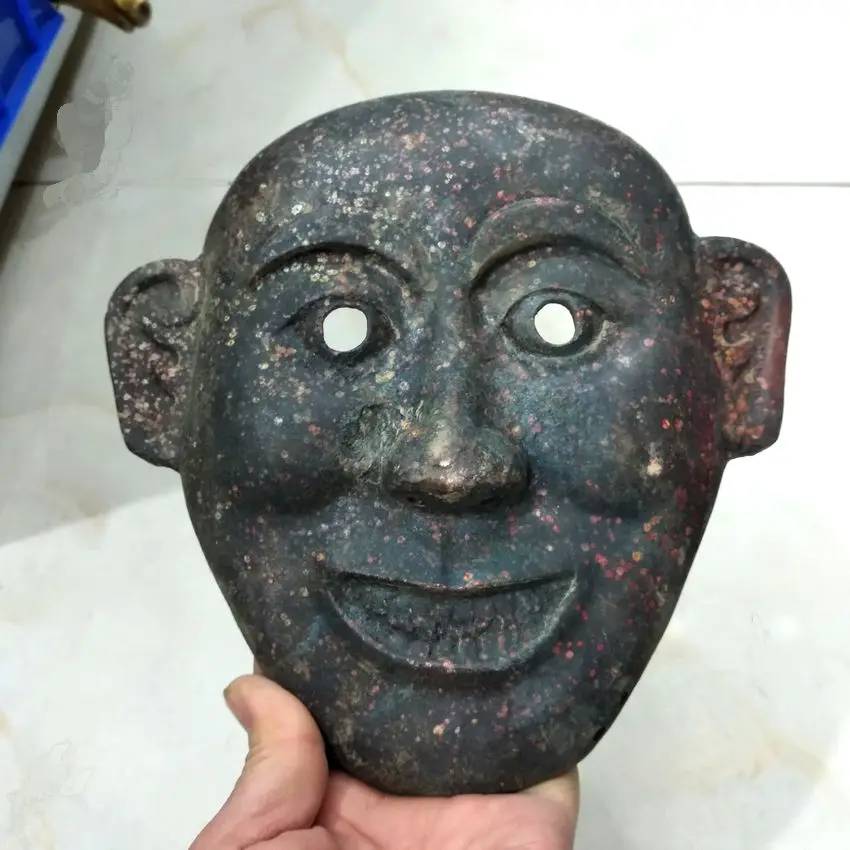 Винтажная бронзовая маска старинное украшение Настенная подвеска защищающая от