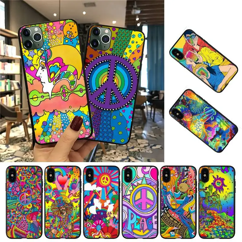 Чехол для телефона YNDFCNB Hippy Hippie Psychedelic Art iphone 13 8 7 6 6S Plus 5 5S SE 2020 12pro max XR X XS MAX 11 |