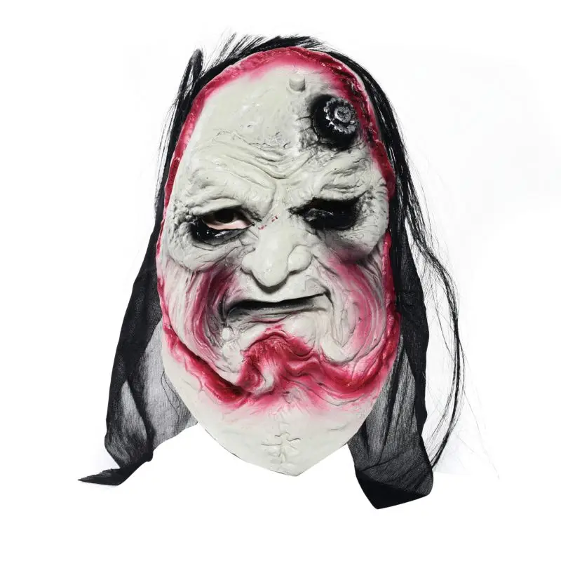 Festival Party Supplies Halloween Latex Mask Horrifying Mask Latex Mask With Hat For Masquerade Halloween Costume Bar Realistic - Цвет: XE1368A1