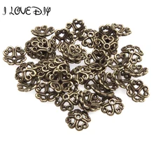 Special Price 100pcs 8mm Lucky Clover Shape Flower Metal End Caps For Jewelry Making Bulk Bronze Brass Bead Caps Silver for DIY Jewelry Making Special Price 100pcs 8mm Lucky Clover Shape Flower Metal End Caps For Jewelry Making Bulk Bronze Brass Bead Caps Silver for DIY Jewelry Making
