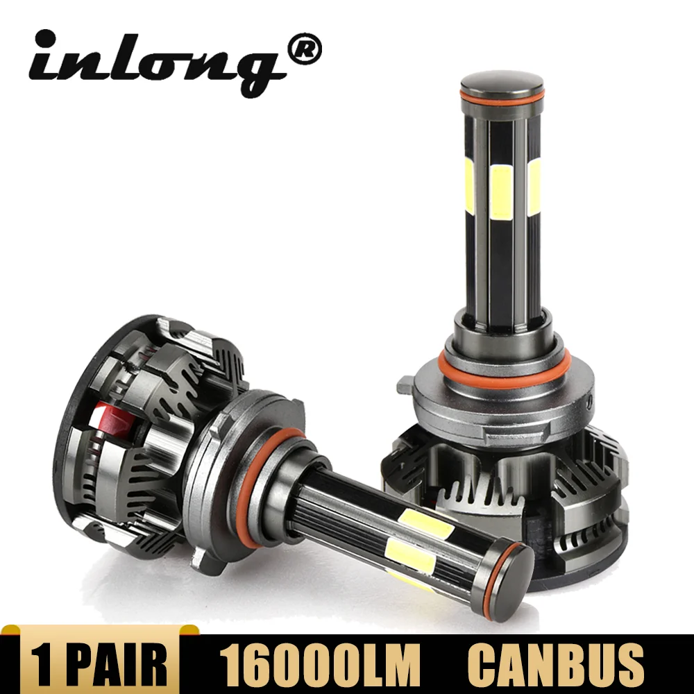 Inlong H11 9005 Led Bulbs No Error H7 H4 Car Headlight H8 HB3 9006 HB4 Auto Lamps 16000LM 6500K Fog Lights Headlamp | Автомобили и