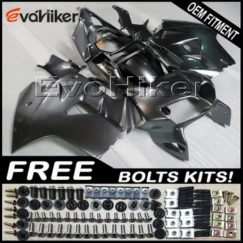 

Custom motorcycle fairing for VFR800 1998-2001 ABS plastic motorcycle panels black+gifts