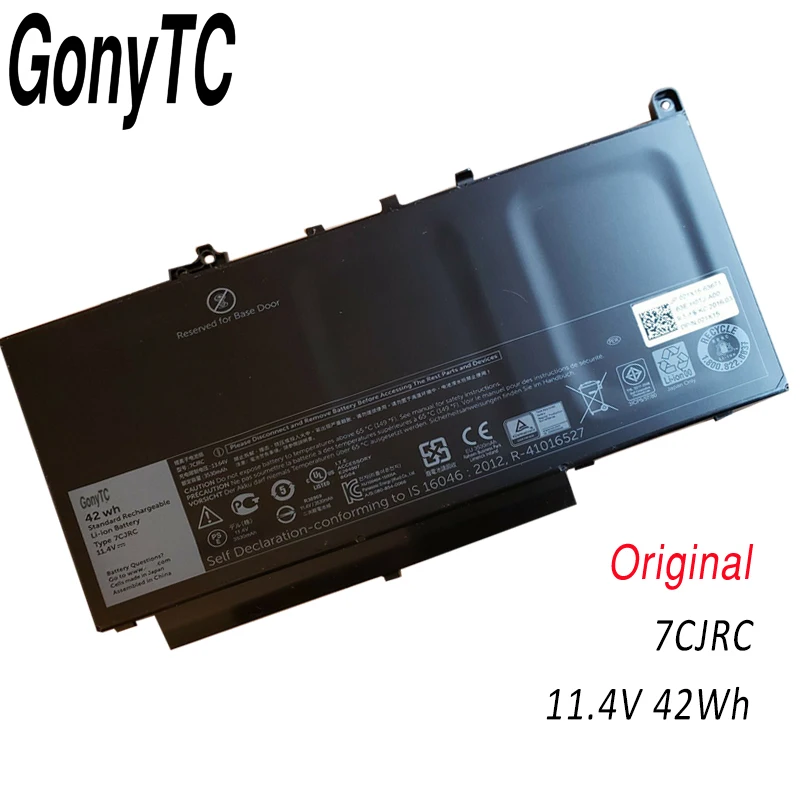 7CJRC новый оригинальный аккумулятор для ноутбука DELL Latitude E7270 E7470 Series 21X15 021X15 11 4 V