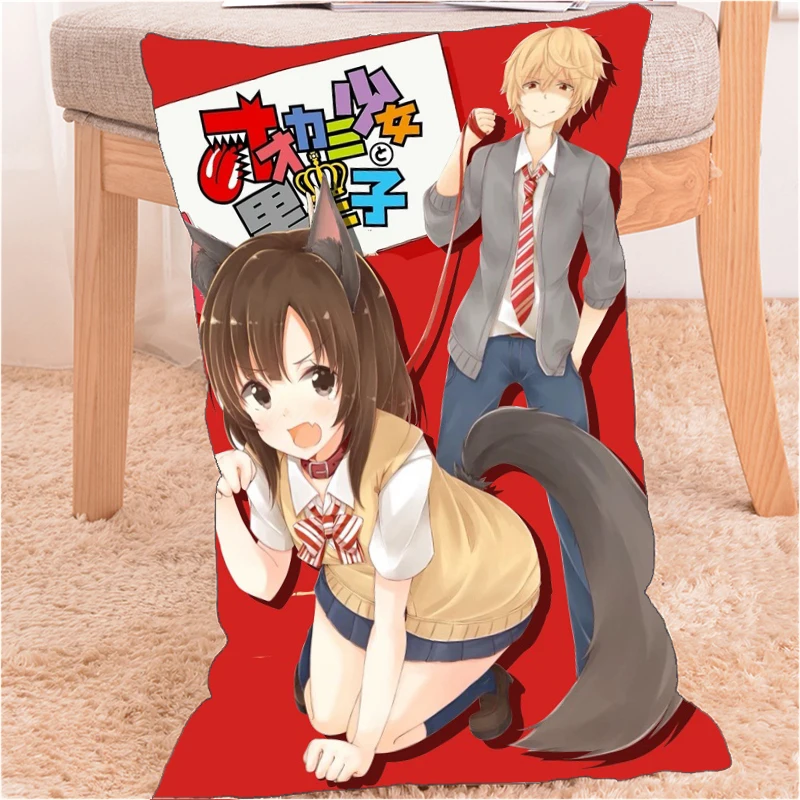 Аниме Подушка Dakimakura чехол волк девушка и черный принц Sata кёя Крышка 60x40 см