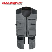 208 темно-серая мужская одежда для уличных работ осенние многофункциональные карманы защитная Рабочая одежда Corgo рабочие жилеты Bauskydd